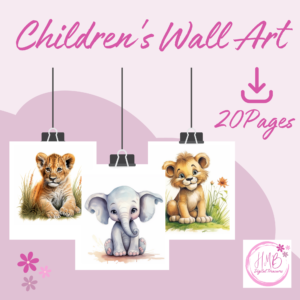 a picture of an elephant, lion print for children's walls to download